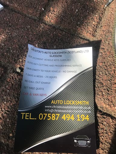 Christou's Auto Locksmith (Scotland) Ltd — Customer photo
